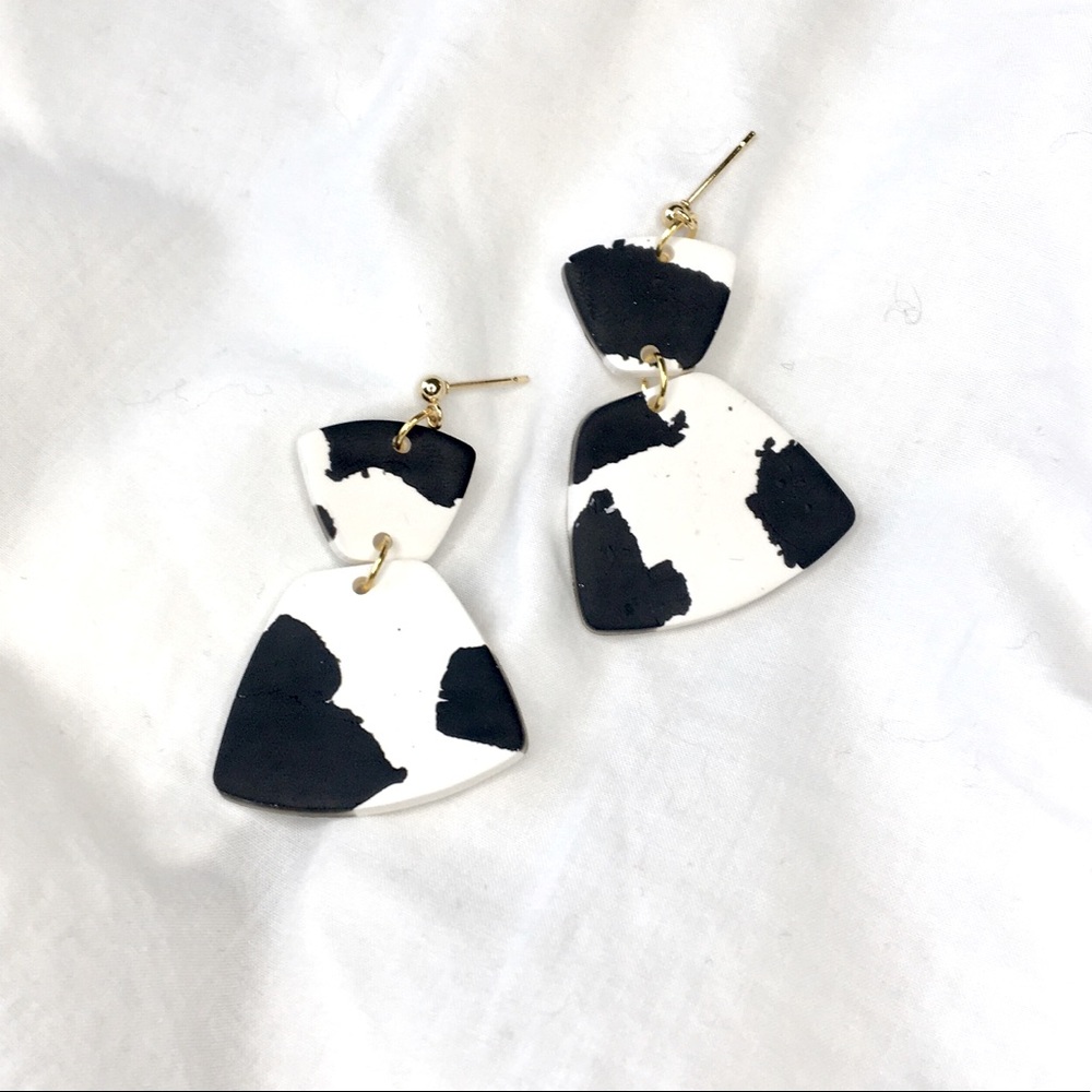 Cow Print Earrings 🐄